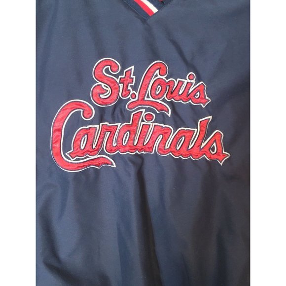Genuine Merchandise St. Louis Cardinals Pull Over Baseball Jacket Lined Size XL‎ - Picture 3 of 6